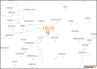 map of Lelle