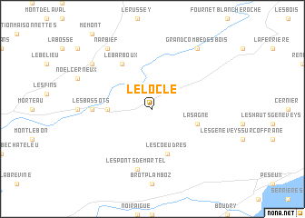 map of Le Locle