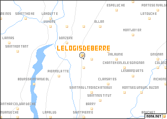 map of Le Logis de Berre