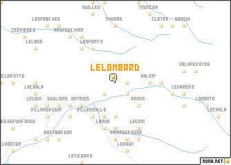 map of Le Lombard