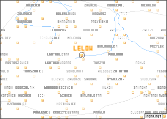 map of Lelów