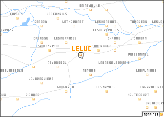 map of Le Luc