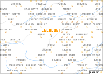 map of Le Luguet