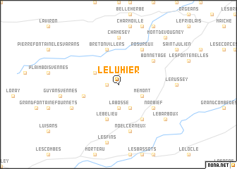 map of Le Luhier