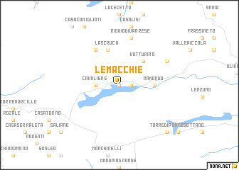 map of Le Macchie