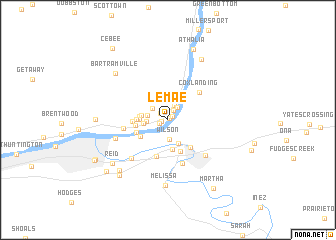 map of Le Mae