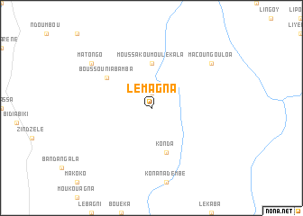 map of Lémagna