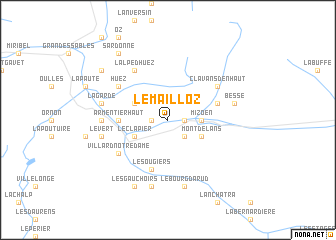 map of Le Mailloz