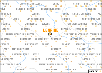 map of Le Maine