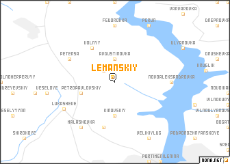 map of Lemanskiy