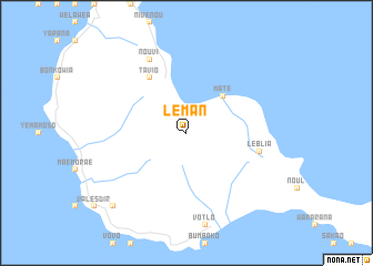 map of Léman