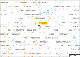 map of Le Marais