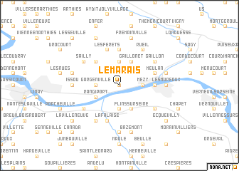 map of Le Marais