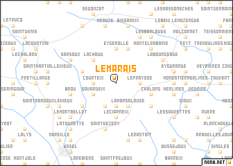 map of Le Marais