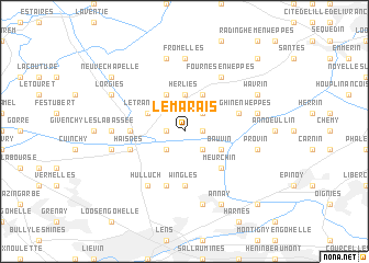 map of Le Marais