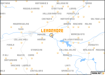 map of Le Marmore