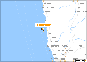 map of Le Marquis