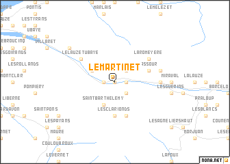 map of Le Martinet