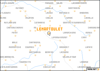 map of Le Martoulet