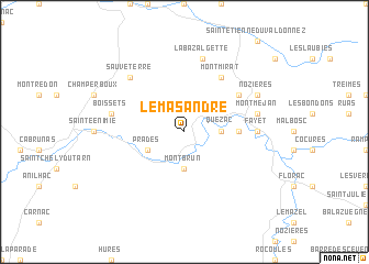 map of Le Mas André