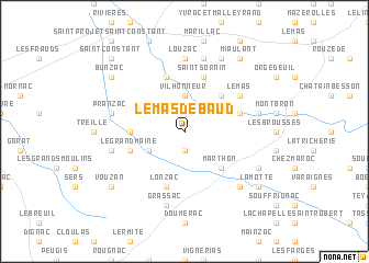 map of Le Mas de Baud