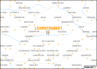 map of Le Mas Foubert