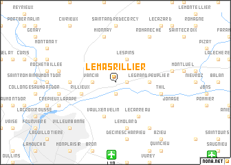 map of Le Mas Rillier