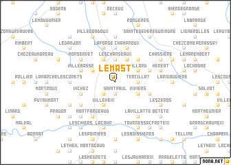 map of Le Mast