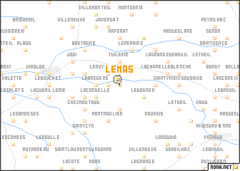 map of Le Mas