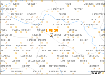 map of Le Mas