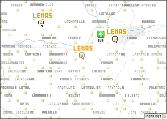 map of Le Mas