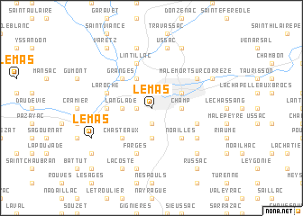 map of Le Mas