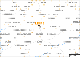 map of Le Mas