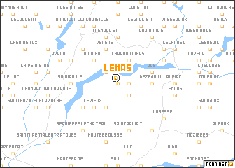 map of Le Mas