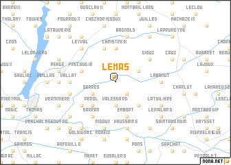 map of Le Mas