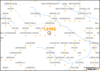 map of Le Mas