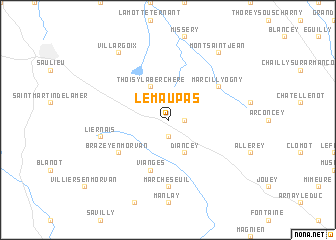 map of Le Maupas