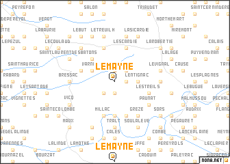 map of Le Mayne