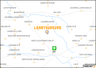 map of Le May-sur-Èvre