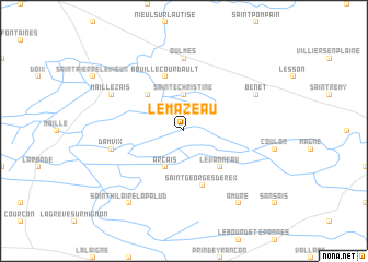 map of Le Mazeau