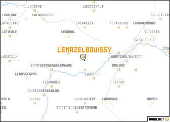 map of Le Mazel-Bouissy