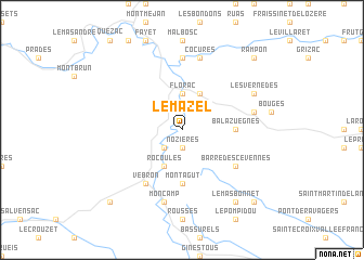 map of Le Mazel