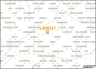 map of Le Mazet