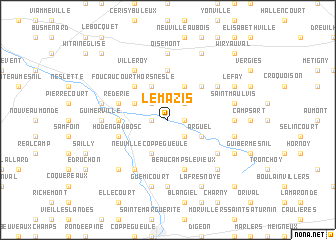 map of Le Mazis