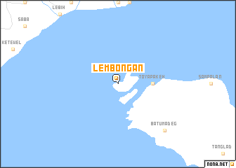 map of Lembongan