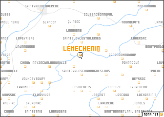 map of Le Méchenin