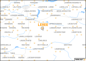 map of Le Mée