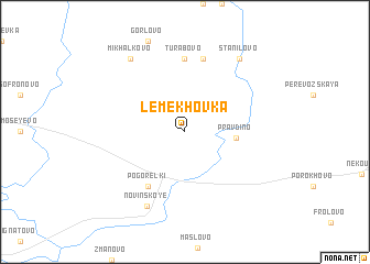 map of Lemekhovka