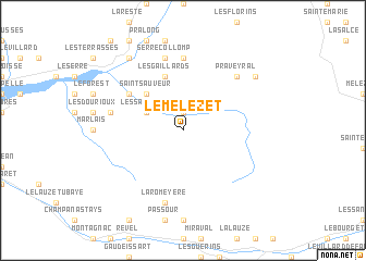 map of Le Mélézet