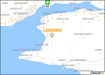 map of Le Menhir